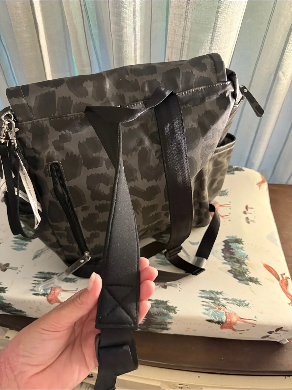 Petunia Pickle Bottom Leopard Print Diaper Bag